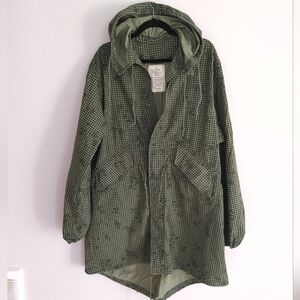 Vintage US Military Desert Night Camouflage Parka Medium DNC Grid Camo